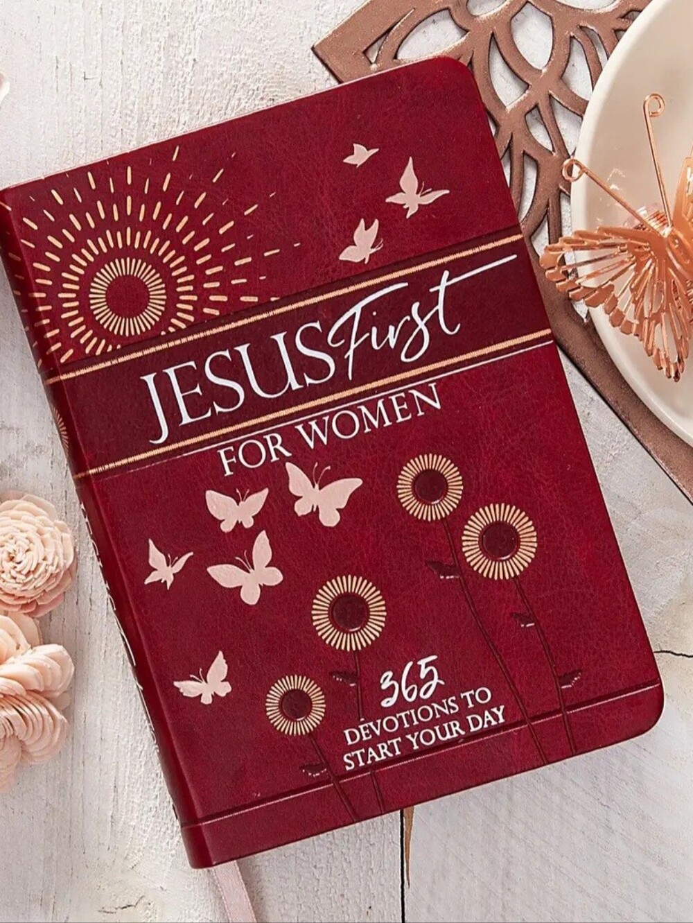 JesusFirst for Women Devotional Journal - Burgundy